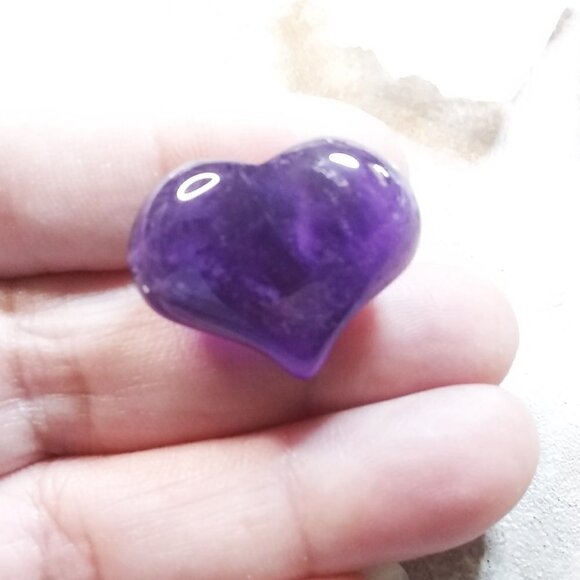 Amethyst Heart + Quartz Collection #4 - Tranquility, Focus & Stress Relief - Picture 3 of 10